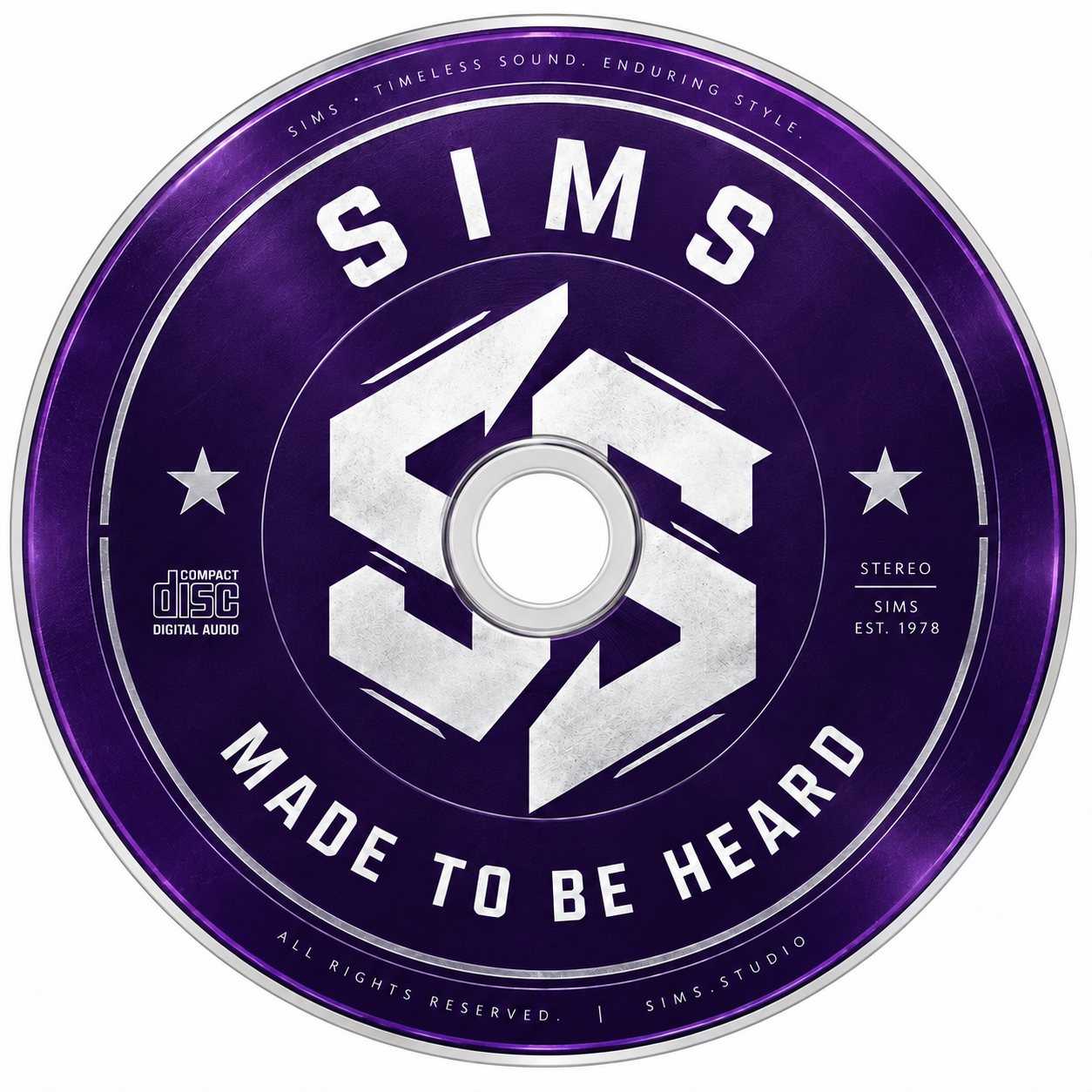 Sims Made To Be Heard disc design